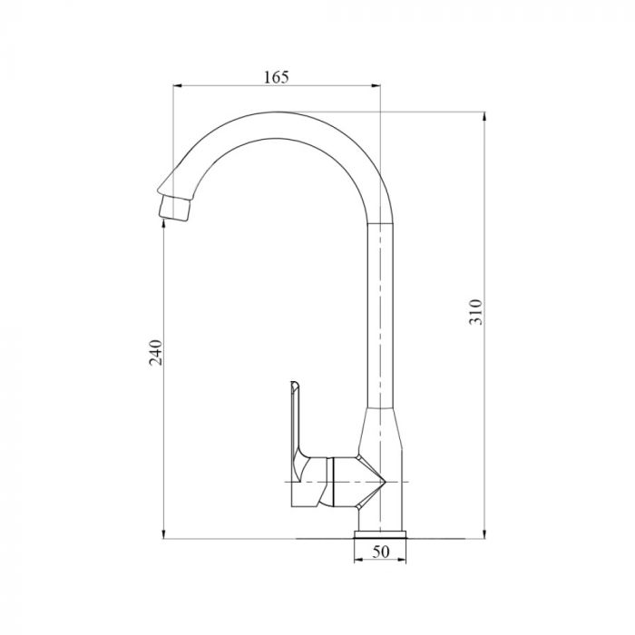 Змішувач для кухні Brinex 35W 007
