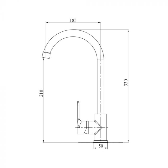 Змішувач для кухні Brinex 40C 007